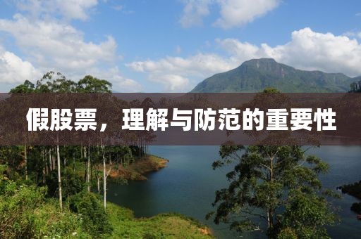 假股票，理解與防范的重要性