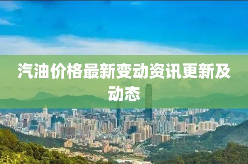汽油價格最新變動資訊更新及動態(tài)
