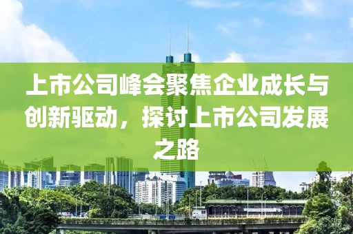 上市公司峰會(huì)聚焦企業(yè)成長(zhǎng)與創(chuàng)新驅(qū)動(dòng)，探討上市公司發(fā)展之路