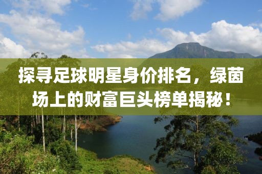 探尋足球明星身價(jià)排名，綠茵場(chǎng)上的財(cái)富巨頭榜單揭秘！