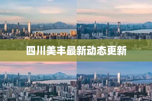 四川美豐最新動(dòng)態(tài)更新