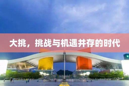大挑，挑戰(zhàn)與機(jī)遇并存的時(shí)代