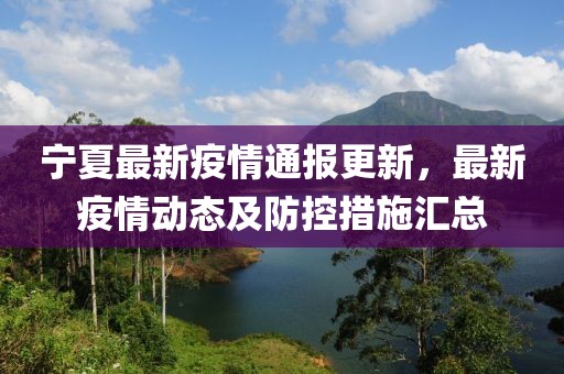 寧夏最新疫情通報更新，最新疫情動態(tài)及防控措施匯總