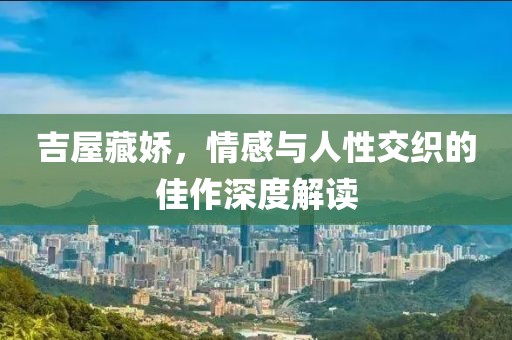 吉屋藏嬌，情感與人性交織的佳作深度解讀