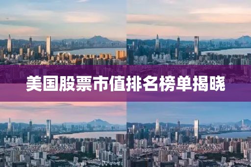美國股票市值排名榜單揭曉