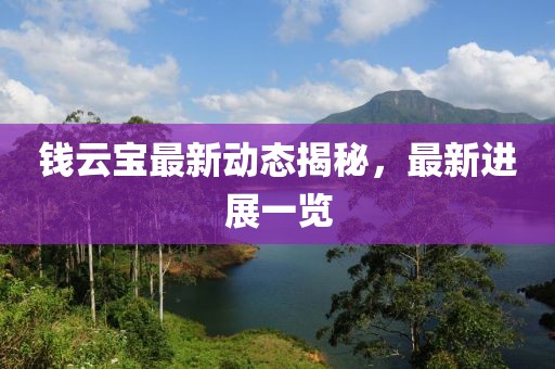 錢(qián)云寶最新動(dòng)態(tài)揭秘，最新進(jìn)展一覽