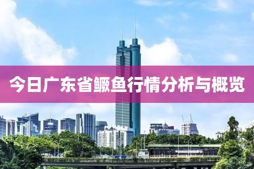 今日廣東省鱖魚行情分析與概覽