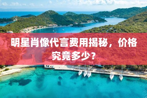 明星肖像代言費用揭秘，價格究竟多少？