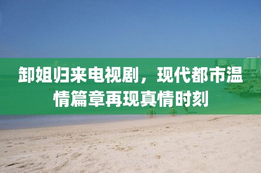 卸姐歸來電視劇，現(xiàn)代都市溫情篇章再現(xiàn)真情時刻