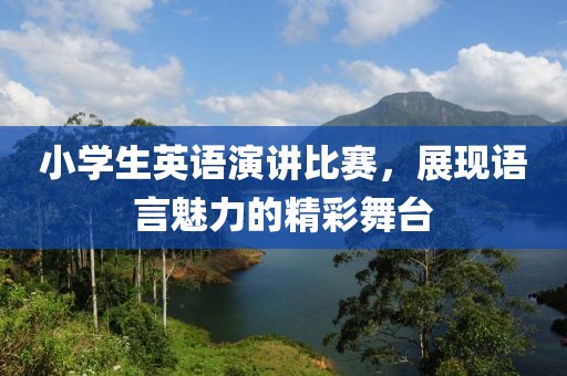 小學(xué)生英語演講比賽，展現(xiàn)語言魅力的精彩舞臺