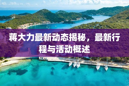 蔣大力最新動態(tài)揭秘，最新行程與活動概述