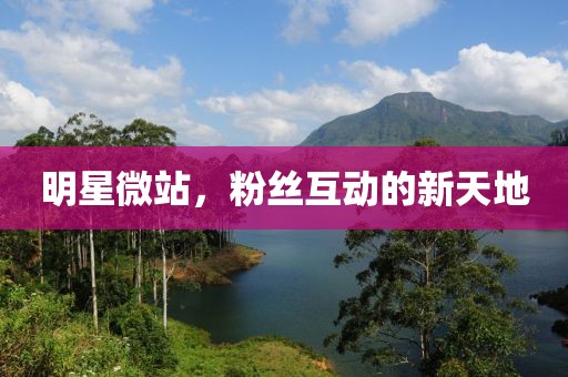 明星微站，粉絲互動的新天地