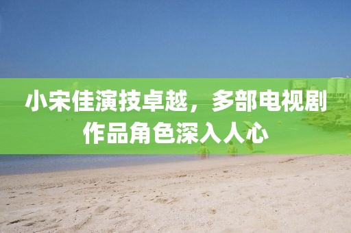 小宋佳演技卓越，多部電視劇作品角色深入人心