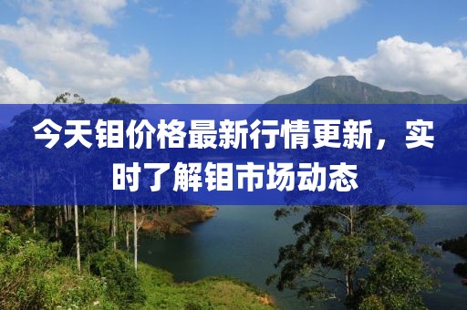 今天鉬價(jià)格最新行情更新，實(shí)時(shí)了解鉬市場動(dòng)態(tài)