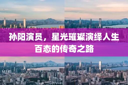 孫陽(yáng)演員，星光璀璨演繹人生百態(tài)的傳奇之路