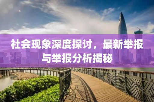 社會(huì)現(xiàn)象深度探討，最新舉報(bào)與舉報(bào)分析揭秘