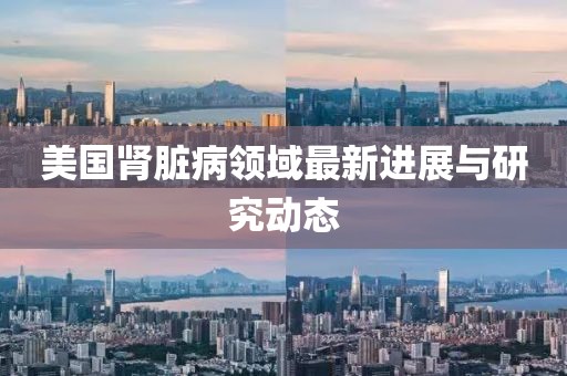 美國(guó)腎臟病領(lǐng)域最新進(jìn)展與研究動(dòng)態(tài)