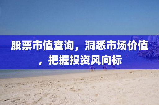 股票市值查詢，洞悉市場價值，把握投資風向標