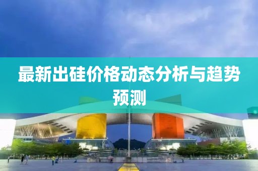 最新出硅價格動態(tài)分析與趨勢預(yù)測