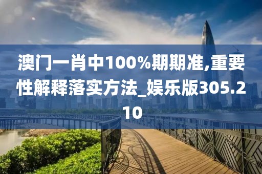 澳門一肖中100%期期準(zhǔn),重要性解釋落實方法_娛樂版305.210