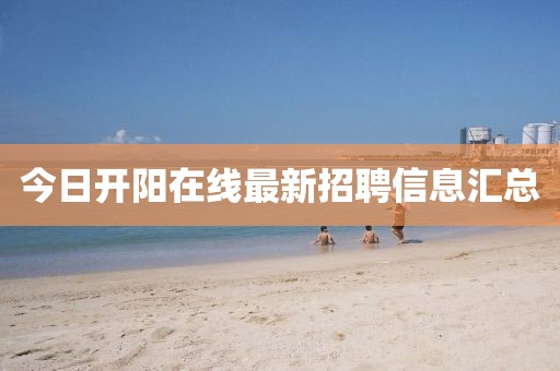 今日開陽(yáng)在線最新招聘信息匯總
