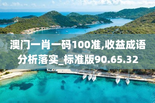 澳門一肖一碼100準,收益成語分析落實_標準版90.65.32