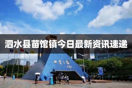 泗水縣苗館鎮(zhèn)今日最新資訊速遞