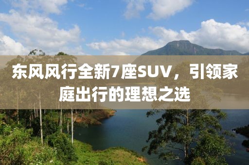 東風(fēng)風(fēng)行全新7座SUV，引領(lǐng)家庭出行的理想之選