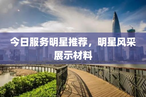 今日服務(wù)明星推薦，明星風采展示材料