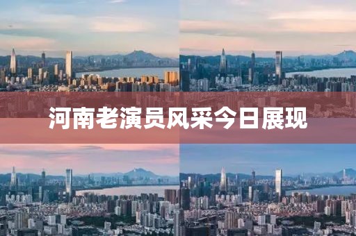河南老演員風(fēng)采今日展現(xiàn)