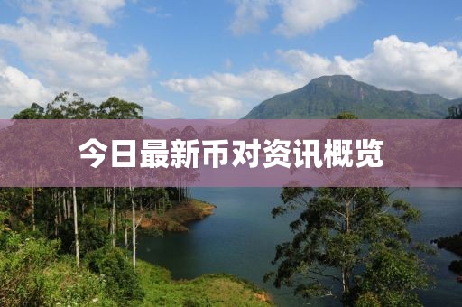 今日最新幣對資訊概覽