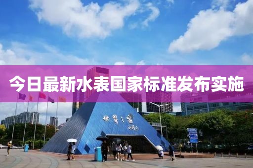 今日最新水表國(guó)家標(biāo)準(zhǔn)發(fā)布實(shí)施