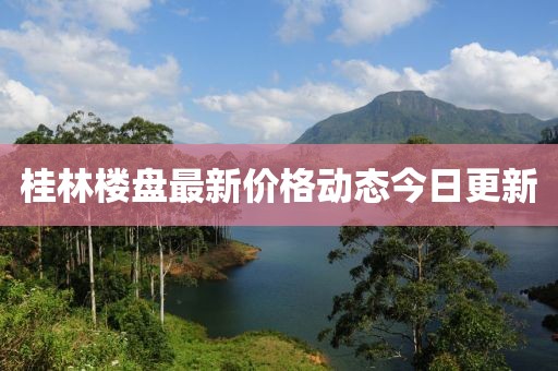 桂林樓盤最新價格動態(tài)今日更新