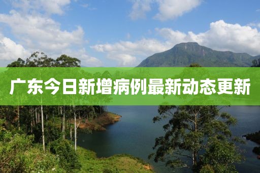 廣東今日新增病例最新動態(tài)更新