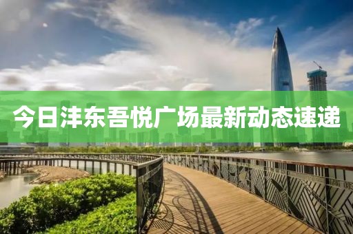 今日灃東吾悅廣場最新動(dòng)態(tài)速遞