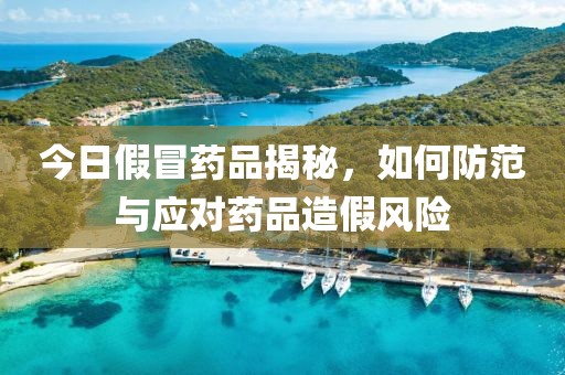 今日假冒藥品揭秘，如何防范與應(yīng)對(duì)藥品造假風(fēng)險(xiǎn)