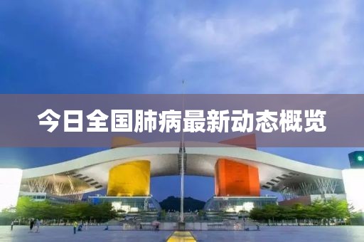 今日全國(guó)肺病最新動(dòng)態(tài)概覽