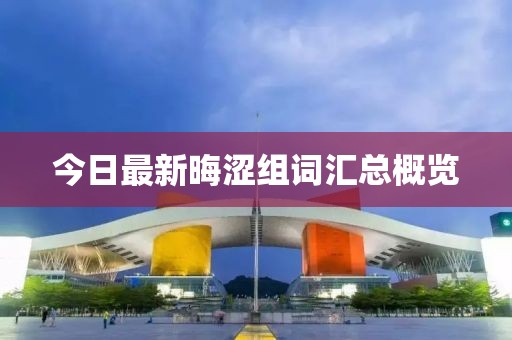 今日最新晦澀組詞匯總概覽