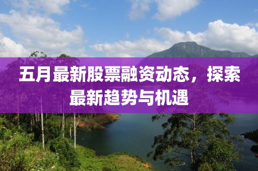 五月最新股票融資動態(tài)，探索最新趨勢與機(jī)遇