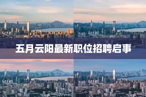 五月云陽最新職位招聘啟事