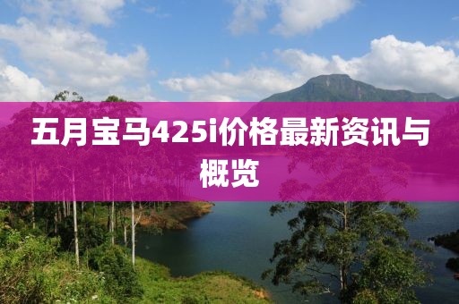 五月寶馬425i價格最新資訊與概覽