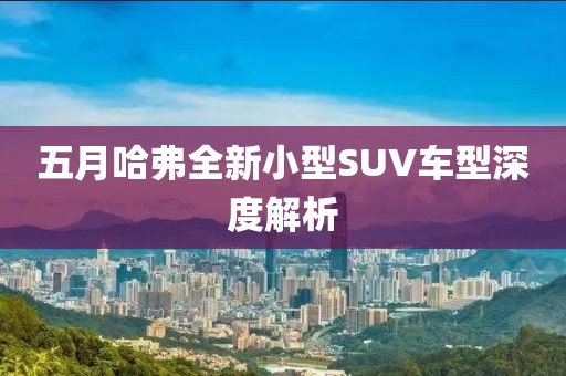 五月哈弗全新小型SUV車型深度解析