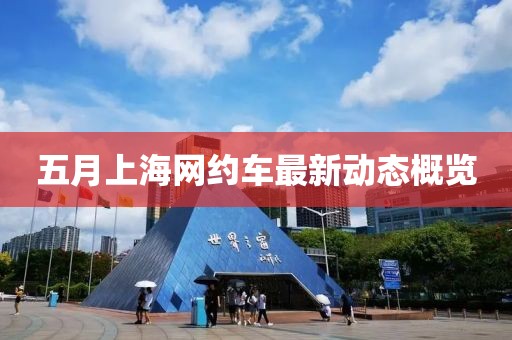 五月上海網(wǎng)約車最新動(dòng)態(tài)概覽