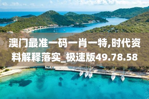 澳門最準(zhǔn)一碼一肖一特,時(shí)代資料解釋落實(shí)_極速版49.78.58