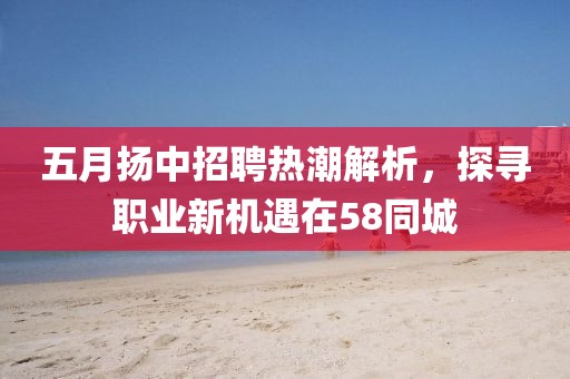 五月?lián)P中招聘熱潮解析，探尋職業(yè)新機遇在58同城