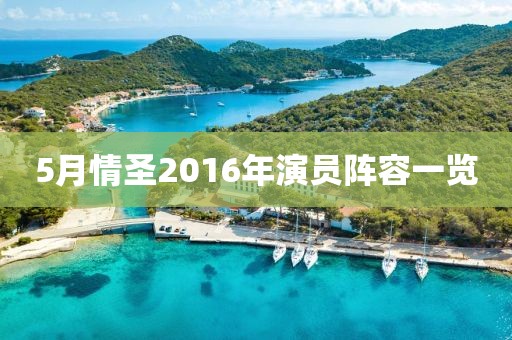 5月情圣2016年演員陣容一覽