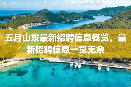 五月山東最新招聘信息概覽，最新招聘信息一覽無余