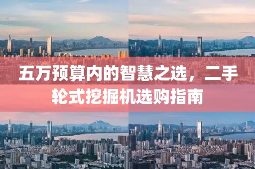 五萬預(yù)算內(nèi)的智慧之選，二手輪式挖掘機(jī)選購指南