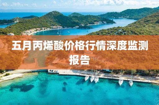 五月丙烯酸價格行情深度監(jiān)測報告