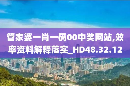 管家婆一肖一碼00中獎網(wǎng)站,效率資料解釋落實(shí)_HD48.32.12